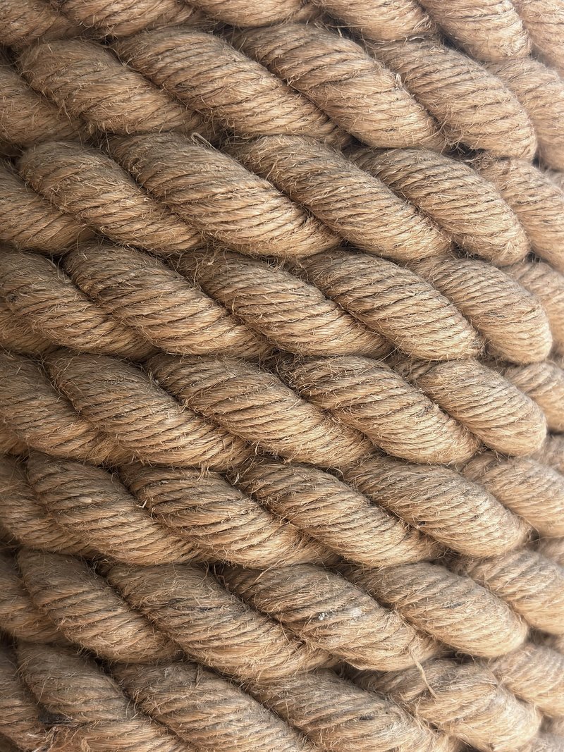 Foto d'une corde en matière naturelle